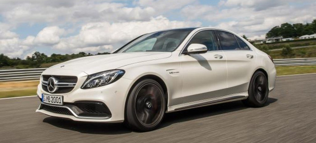 Durchgesickert: Der neue Mercedes-AMG C63 (2015) zeigt sich: Die dynamisierte C-Klasse zeigt siich mit bis zu 510 PS von der starken Seite