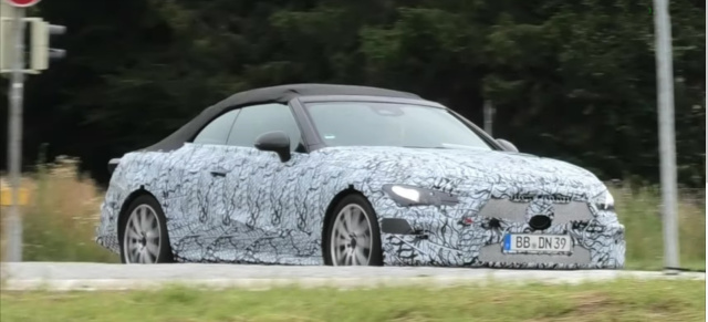 Mercedes-Erlkönig erwischt: Spy-Shot-Video: Mercedes CLE Cabriolet