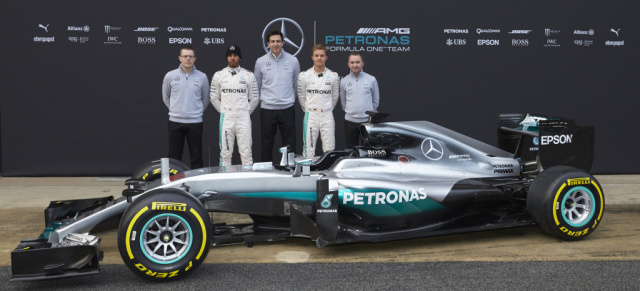 Präsentation des neuen Mercedes-Benz F1 W08 Hybrid: Der neue Silberpfeil zeigt sich am 23.Februar!