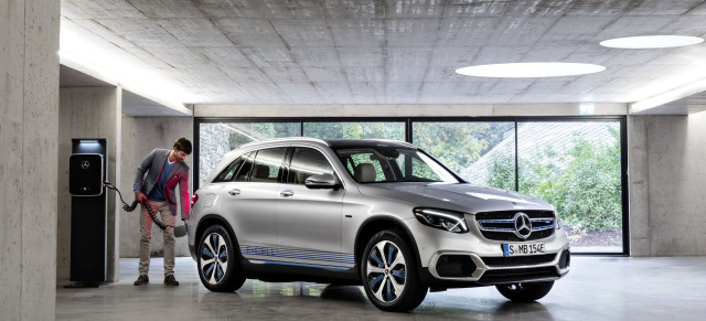 IAA 2017: Premiere für Vorserienmodell Mercedes-Benz GLC F-Cell: Die Kraft der zwei Herzen: GLC F-CELL ist weltweit erstes Elektrofahrzeug mit Brennstoffzellen- und Batterieantrieb 