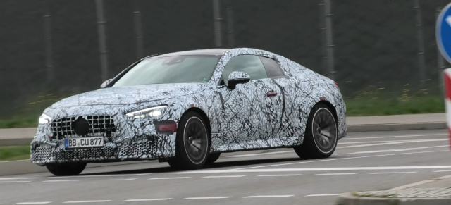 Mercedes-AMG Erlkönig erwischt: Spy Shot: Mercedes-AMG CLE 63 S E-PERFORMANCE Coupé