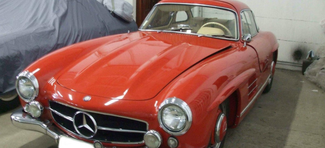 Autodiebstahl in Rom, Italien: Gesucht: Mercedes-Benz 300 SL Flügeltürer geklaut