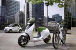 Premiere in Paris: smart ebike: Dem Debüt des Elektro Rollers "escooter" folgt  die Premiere eines Hightech-Bikes mit 4-stufigem Elektro-Boost