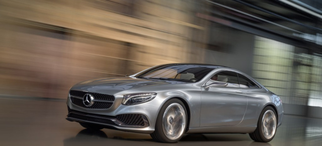 "Die schönste Art S-Klasse zu fahren": IAA Premiere - Mercedes Concept S-Class Coupé: Debüt des Concept S-Class Coupé auf der IAA 2013 -  Ausblick auf das neue Spitzenmodell