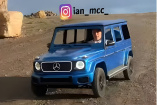 Mercedes-Benz G580 Nachbau im Maßstab 1:2: Halb so groß aber voll fahrbar: Mercedes G580 EQ Miniatur-Nachbau