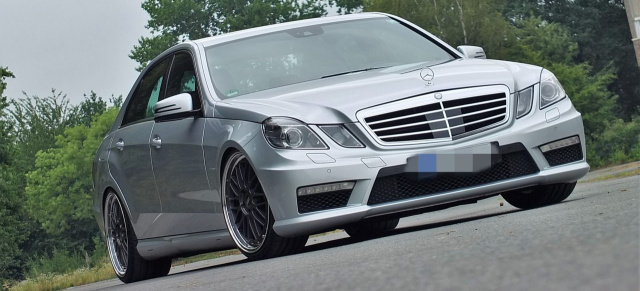 Auf die sanfte Tour: Mercedes-Benz-E63-W212-Umbau: E wie einfach: Der 2009er E63 ist ein milder Wilder.