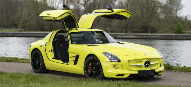 1 von 9: Schöner seltener Stern unter Strom ist zu haben: Mercedes-Benz SLS AMG ED steht für 1 Mill. € zum Verkauf