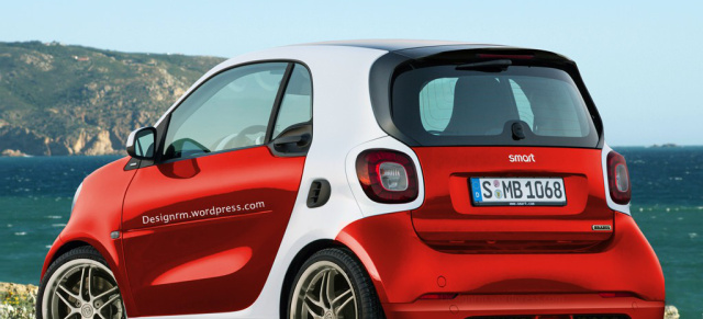 smart von morgen: smart fortwo BRABUS: Rendering vom kommenden smart fortwo mit BRABUS Trimm