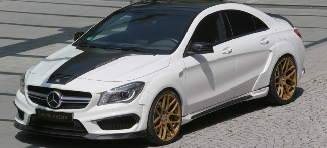 Mercedes-Benz CLA Tuning: Breit ist allright: LOEWENSTEIN CLA SAPHIR LM45-410 Turbo 