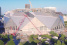 Mercedes-Benz Stadium Atlanta - Drohnen-Video!: Die Sterne prangen in Atlanta: Die Logos sind am Mercedes-Benz Stadium angebracht 