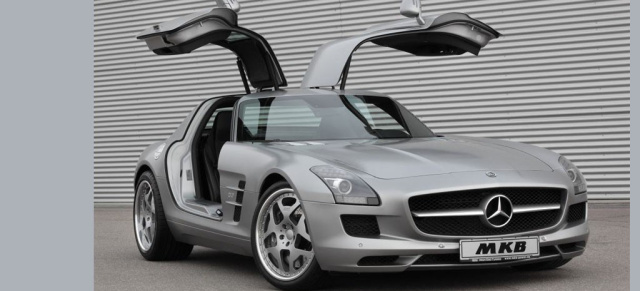  MKB Tuning für den Mercedes SLS AMG : Der Tuner steigert die Leistung des Mercedes Supersportwagen in der ersten Tuningstufe auf 638 PS  

