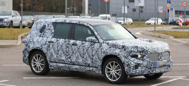 Mercedes-Benz Erlkönig erwischt: Star Spy Shot: Aktuelle Bilder vom Kompakt-SUV Mercedes GLB