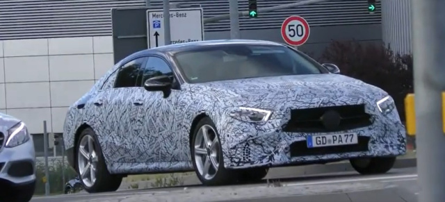 Erlkönig erwischt: Mercedes-Benz CLS 2018: Spy Shot Video: Mercedes-Benz CLS 2018 gefilmt