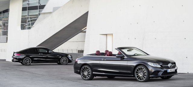 Mercedes-Benz C-Klasse: Vierfaches Debüt: Facelifts von C-Klasse Cabrio und Coupé werden  sportlicher 