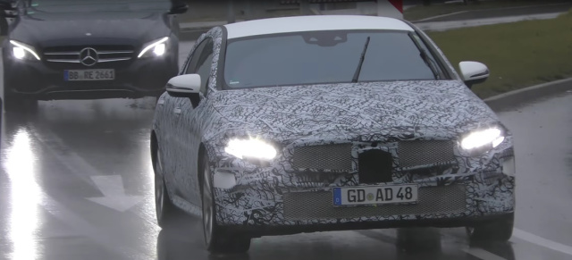 Mercedes Erlkönig erwischt: Spy Shot Video: Mercedes-Benz CLS 2018 gefilmt