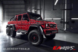 Mercedes-Benz G63 AMG 6x6: Welcome to the jungle: BRABUS 700 6 x 6 als rotes Biest foliert