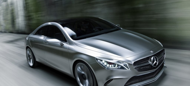 Vorgeschmack auf den CLA:  Mercedes Concept Style Coupé: Mit Video: Im Stile des Concept A-Class feiert das viertürige Concept Style auf der Auto China seine Weltpremiere 