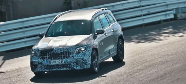 Mercedes-AMG Erlkönig auf dem Nürburgring erwischt: Video: Mercedes-AMG GLB 35 Prototyp fetzt durch die Grüne Hölle