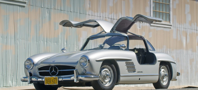 Der ultimative Flügeltürer: 1955 Mercedes-Benz 300SL Coupé: Die Wertanlage des Mercedes-Fans muss nicht Gold sein  ein silberner 300 SL tuts auch!