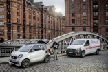 smart ready to drop+: Pilotversuch in Hamburg: smart-Fahrer bekommen‘s geliefert: Das Auto wird zum Postfach 