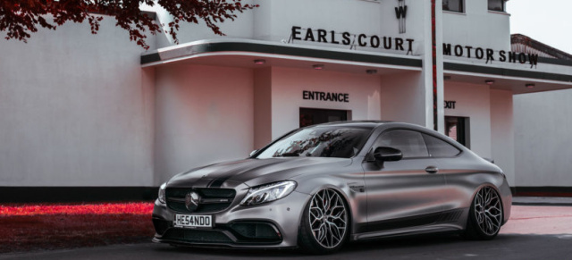 Tiefbau: Mercedes-AMG C63 S  : Bagged Benz: Das AMG C63 S Coupé  ist extrem positioniert