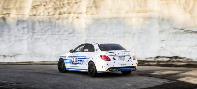 Pikes Peak: Mercedes stellt Diesel-Rekord auf: Rekordfahrzeug ist ein fast serienmäßiger Mercedes-Benz C 300 d 4MATIC