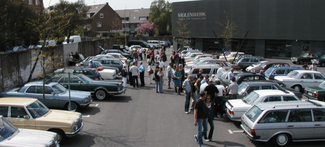 Sternstunden im Meilenwerk Düsseldorf: Mercedes W123 Treffen am 25.April 2010