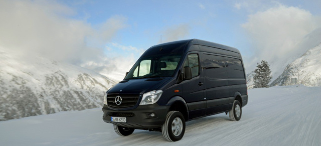 Fit wie vier: Der neue Mercedes-Benz Sprinter 4x4: Der einzige Allradtransporter bis fünf Tonnen ab Werk