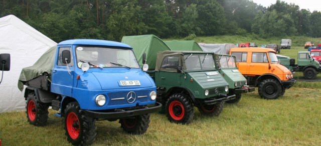 Schlamm-Party des Unimog-Club Gaggenau: Das Mercedes / Unimog-Treffen in Aufenau war mehr Survivalcamp als harmlose Zusammenkunft