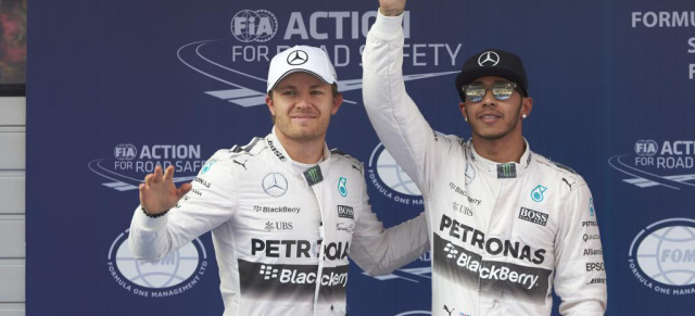 Formel 1 : Qualifying beim Großen Preis von China: Hamilton auf Pole, beide Silberpfeile in der ersten Reihe!