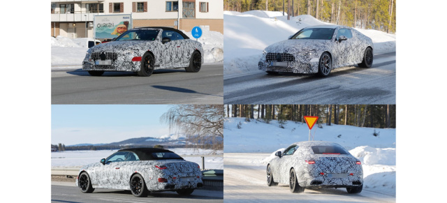 Mercedes-AMG Erlkönige erwischt: Aktuelle Spy-Shots: AMG CLE 63 als Coupé und Cabriolet