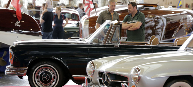 14.-16. Juni: 6. Klassikwelt Bodensee, Friedrichshafen: Oldtimer zu Lande, zu Wasser und in der Luft