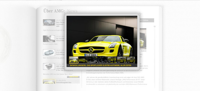 Immer auf dem Laufenden: AMG Newsletter: Mit dem hauseigenen Newsletter ist man zum Thema Mercedes AMG immer auf dem neuesten Stand - neues Webspecial zum neuen V8