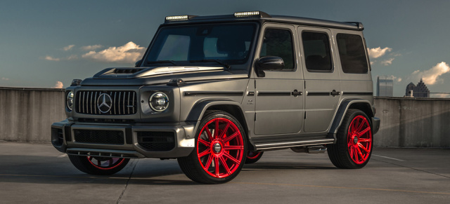 Mercedes-AMG G63 Tuning: Red‘n Roll: Ein Lorinser-Kit und Vossen-Felgen heben am G63 den Hinguckerfaktor