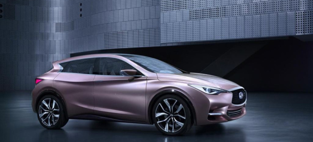 Infiniti Q30 und QX30: Edeljapaner auf Mercedes-Basis kommen 2016: Nissans Premiummarke bringt zwei neue Kompaktmodelle auf der MFA-Plattform von Mercedes-Benz ins Rollen 