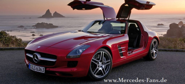 Mercedes Benz SLS AMG: Träumen erlaubt!: Fahrpräsentation des neuen Mercedes-Traumwagen in Laguna Seca, USA - Verkauf startet am 16. November 2009- Preis: 177.310 €- alle technischen Daten-neue Bilder!