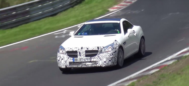 Erlkönig-Video: Volle Fahrt voraus: Mercedes-Benz SLC auf dem Nürburgring