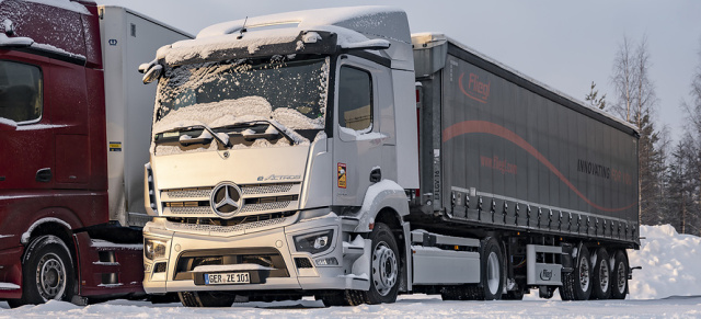 Vollelektrisch vom Polarkreis nach Stuttgart: eActros Sattelzugmaschine überwindet 3000 Kilometer