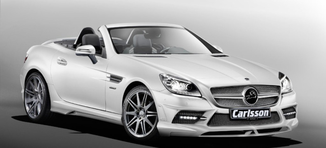 Neue Offenbarung von Carlsson:  Zubehör für den neuen Mercedes SLK (R172): Der Mercedes Veredler unterstreicht mit neuem Veredelungsprogramm die elegante Sportlichkeit des kleinen Roadsters (R172)