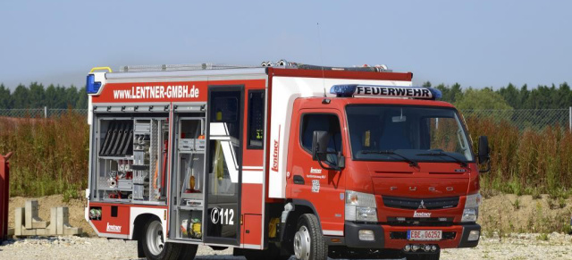 Premiere: Erster FUSO für die Feuerwehr: Der FUSO Canter feiert als Mittleres Löschfahrzeug (MLF) sein Debüt auf der  RETTmobil 2014 (14. bis 16. Mai) 