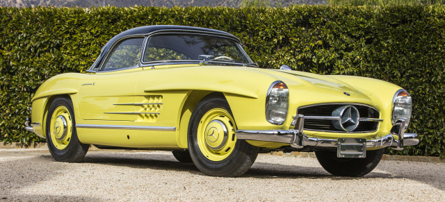 1960 Mercedes-Benz 300 SL Roadster in Uranium Gelb: Zahlendreher: Der wunderschöne 300 SL einer Prinzessin