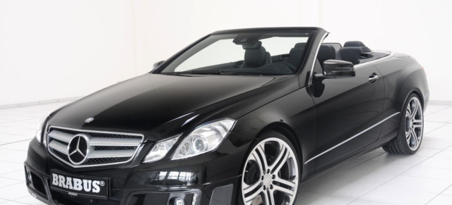 BRABUS Programm für das neue Mercedes E Klasse Cabrio: Mit BRABUS wird die Faszination Fahren in dem neuen Cabriolet noch aussichtsreicher