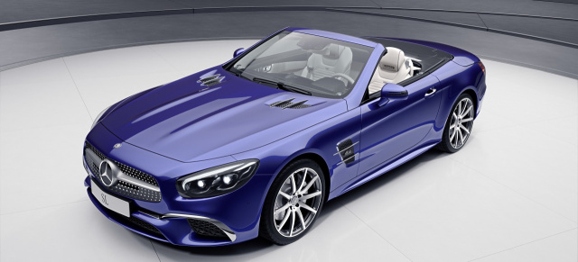 Mercedes-Benz: Neue Roadster-Editionsmodelle: designo Edition und RedArt Edition: Frische Mercedes-Roadster-Sondemrodelle machen den Frühlingsboten