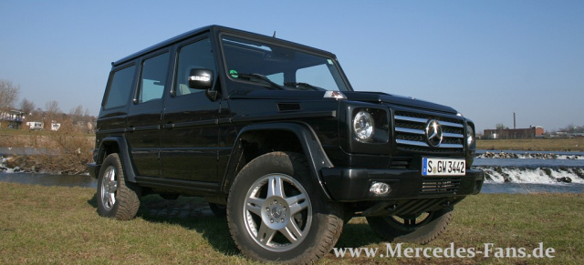 The Big BLUE: Mercedes G350 BLUETEC: Fahrbericht mit Video: Der Mercedes G350 BLUETEC steht dank Harnsstoff-Einspritzung sauber da!