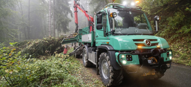 GaLaBau 2018 (12.09.-15.09.): Zwei für alle(s): Unimog und Fuso Canter packen es  im Garten- und Landschaftsbau  an