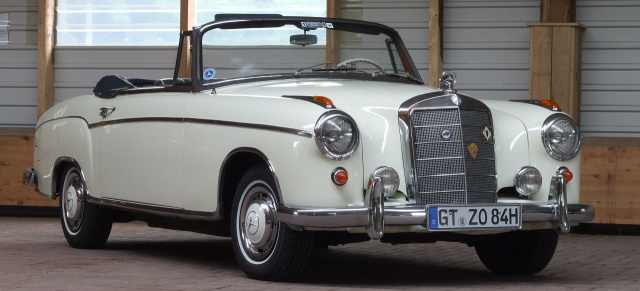 Der weiße Stern – Mercedes-Benz 220 S: Luxuriös und exklusiv – Das Ponton Cabriolet 