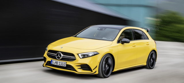 Premiere: der neue Mercedes-AMG A 35 4MATIC: Der Spar-AMG: der neue A35 erleichtert den Einstieg in die Marke AMG