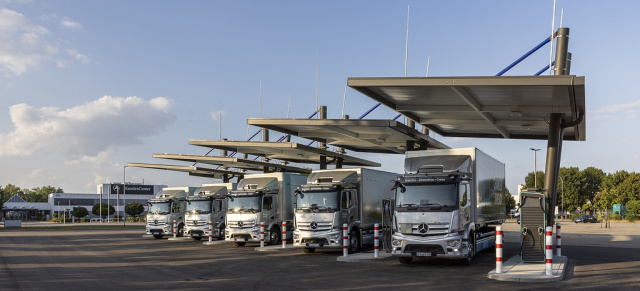 eTruck Charging Park für Mercedes Lkw: Mercedes-Benz Trucks kriegen es in Wörth geladen